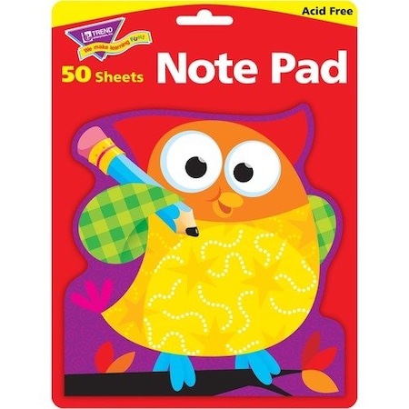 Trend Enterprises Note Pad, Owl-Stars, 5inWx5inH, 50 SH/PD, MI TEP72076